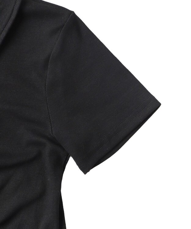 WEGO フロントギャザーWジップT ブラック