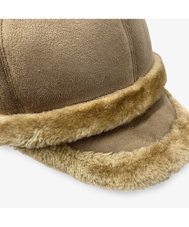 林八百吉商店 un chapeau  ムートンキャップ ブラウン