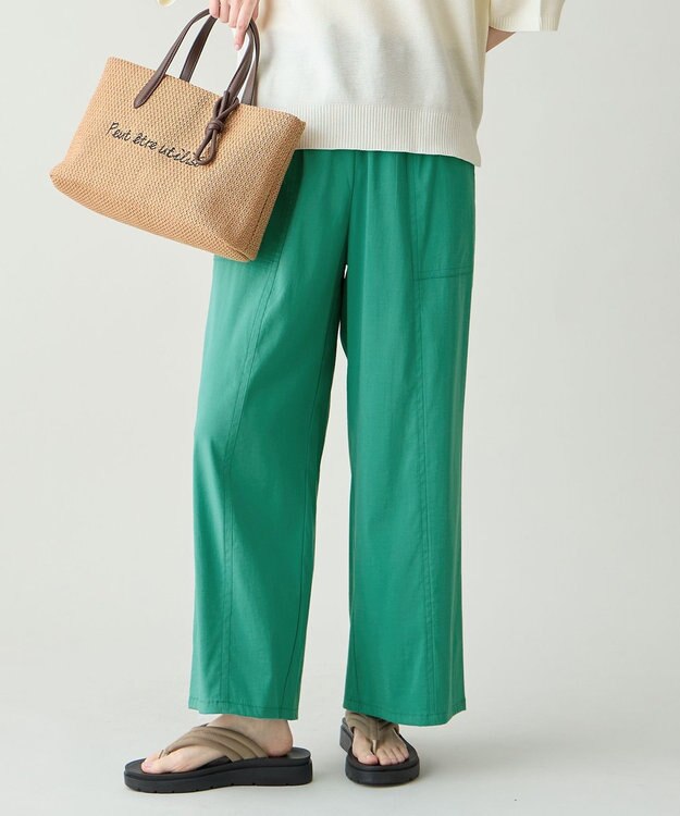 ANY L 7daysデイリーリラックスパンツ グリーン