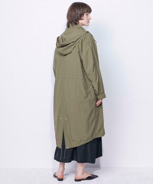 NAVE 【ReNAVE・洗える/撥水加工/接触冷感/UVケア】ナイロンタスラン コート カーキ系