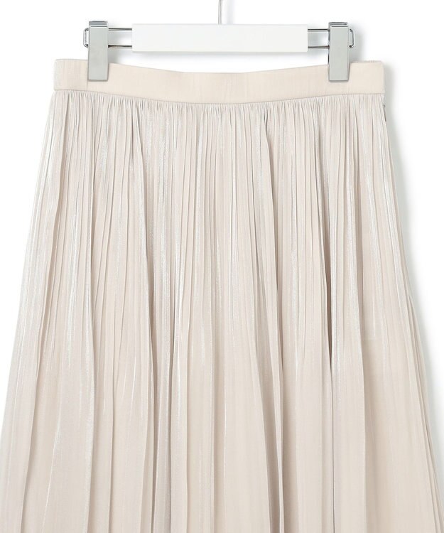 23区 【洗える】シャイニープリーツ スカート ベージュ系