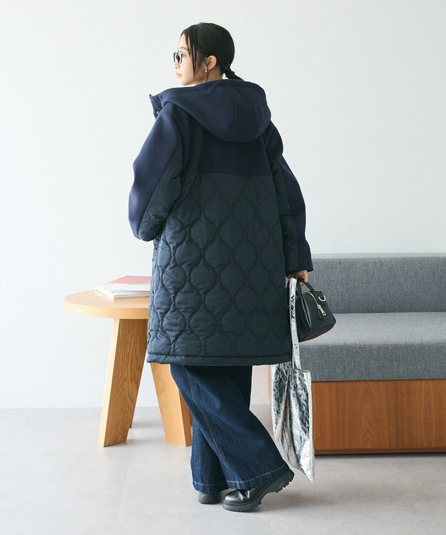 CRAFT STANDARD BOUTIQUE キルト切替フードコート Navy
