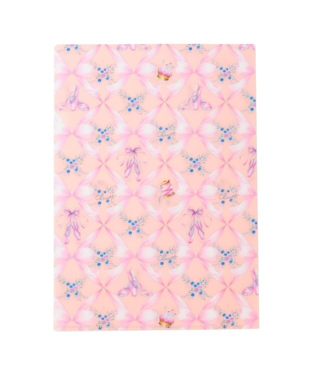 Chacott トゥリボンクリアファイル ロイヤルピンク