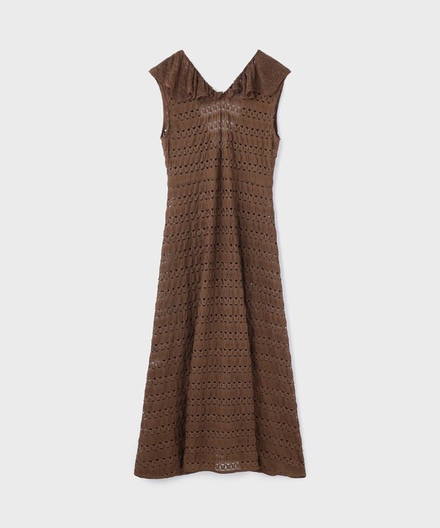 GRACE CONTINENTAL レースロングカーディガン ブラウン