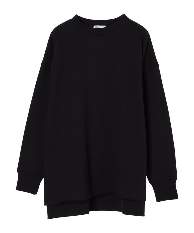 CRAFT STANDARD BOUTIQUE 裏起毛クルーネックチュニック Black