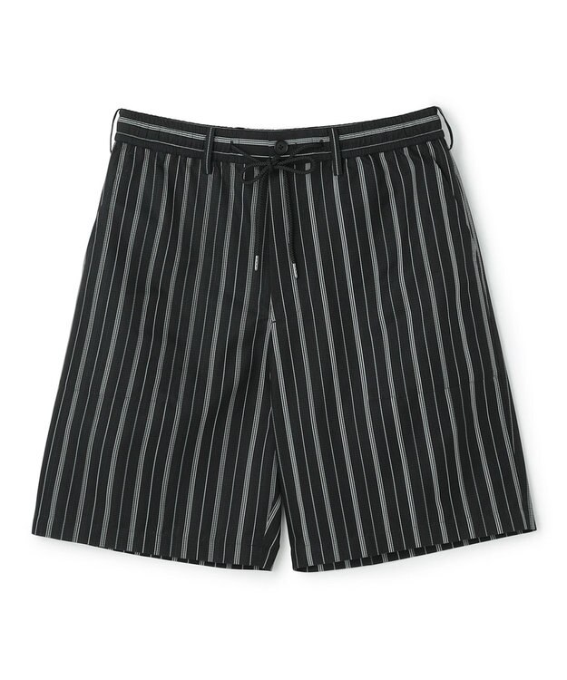 JOSEPH HOMME 【新素材】ドットエアーリバーシブル ドロスト付ショートパンツ / BERMUDA ブラック系1