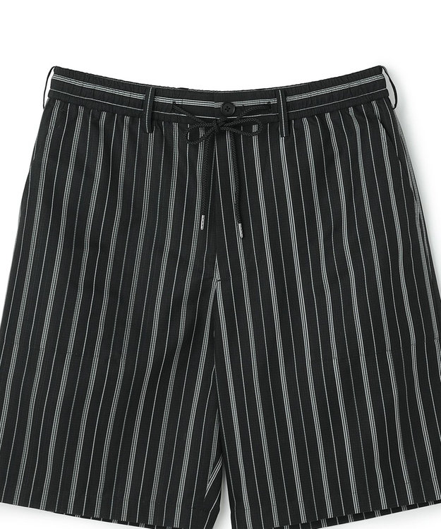JOSEPH HOMME 【新素材】ドットエアーリバーシブル ドロスト付ショートパンツ / BERMUDA ブラック系1