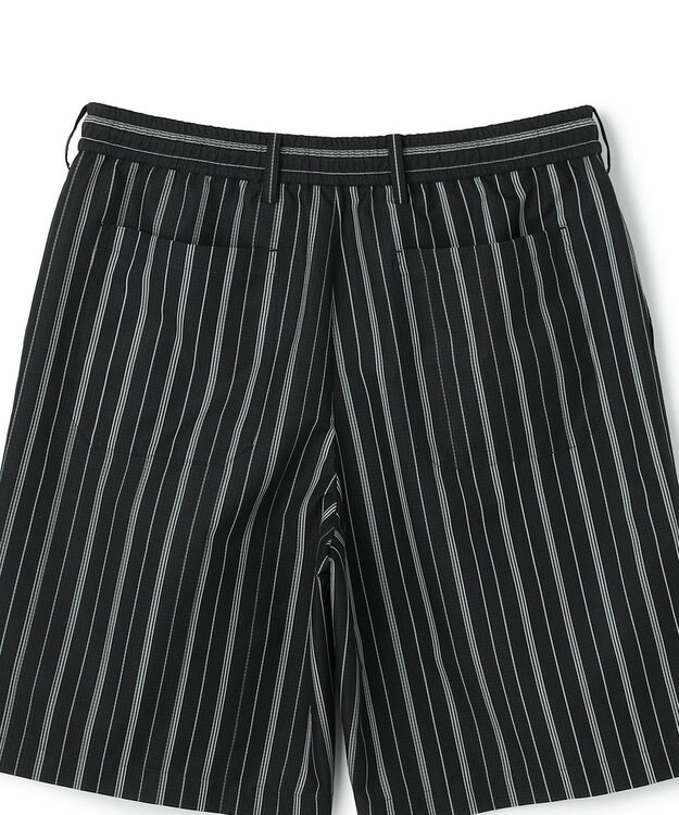 JOSEPH HOMME 【新素材】ドットエアーリバーシブル ドロスト付ショートパンツ / BERMUDA ブラック系1