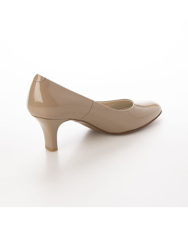 Riz raffinee <Riz raffinee>【3E】ラウンドトゥパンプス ダークベージュエナメル