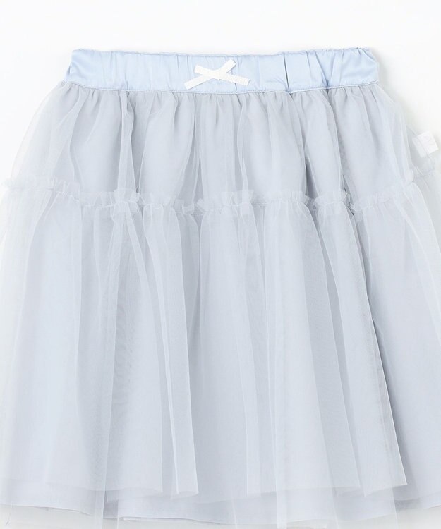 組曲 KIDS 【S-Lサイズ】チュール スカート サックスブルー系