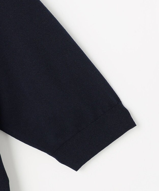 J.PRESS LADIES S 【2WAY・シーンレスに活躍】SCARF KNIT Vネック ニット ネイビー×ネイビースカーフ系