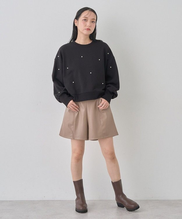 earth music&ecology パールプルオーバー Black