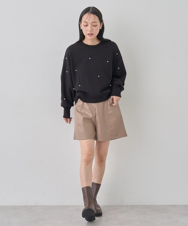 earth music&ecology パールプルオーバー Black