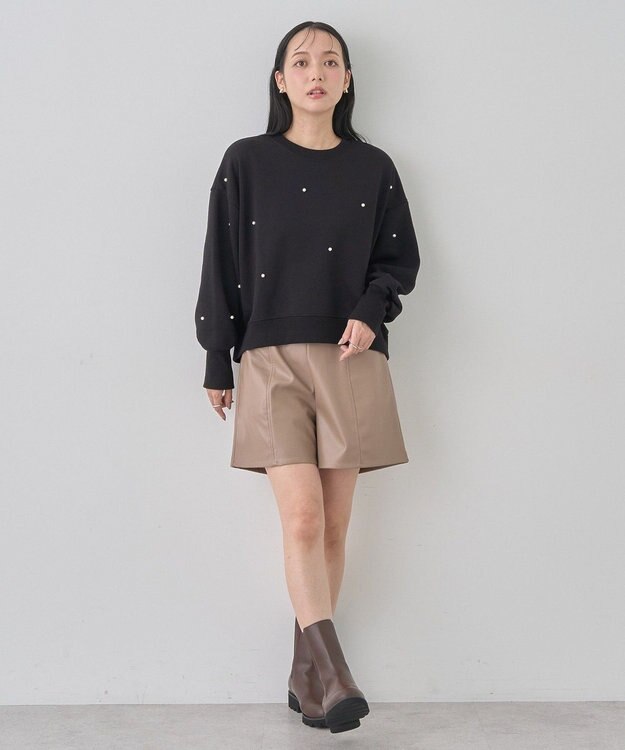 earth music&ecology パールプルオーバー Black