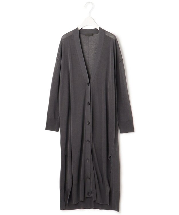 ICB L 【マガジン掲載】Stiffen ロング カーディガン（番号CH62） ダルブルー系