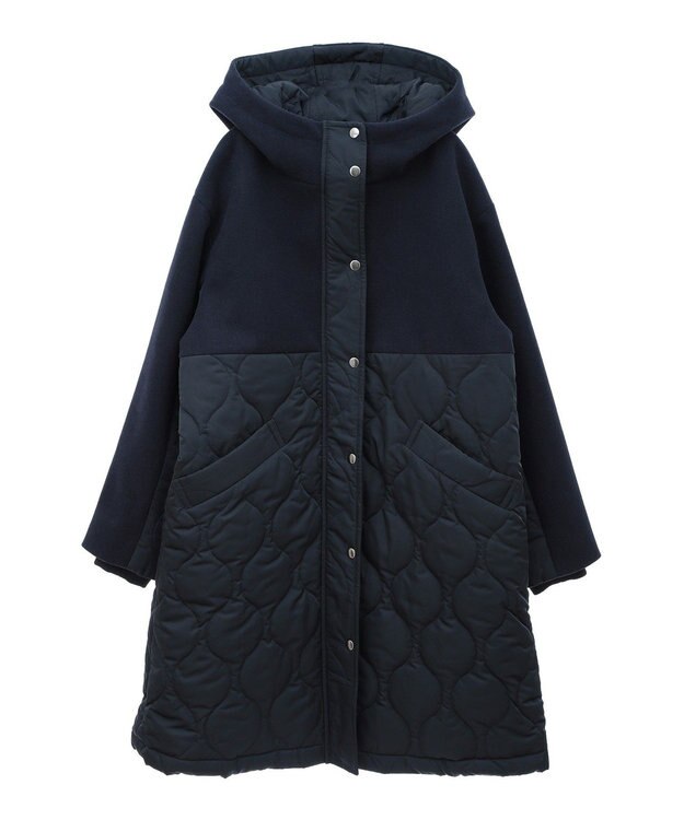 CRAFT STANDARD BOUTIQUE キルト切替フードコート Navy