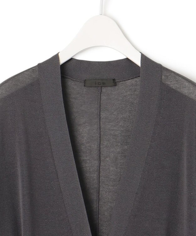 ICB L 【マガジン掲載】Stiffen ロング カーディガン（番号CH62） ダルブルー系