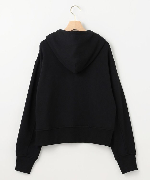 組曲 L ロゴ刺繍入り裏毛パーカー ブラック系