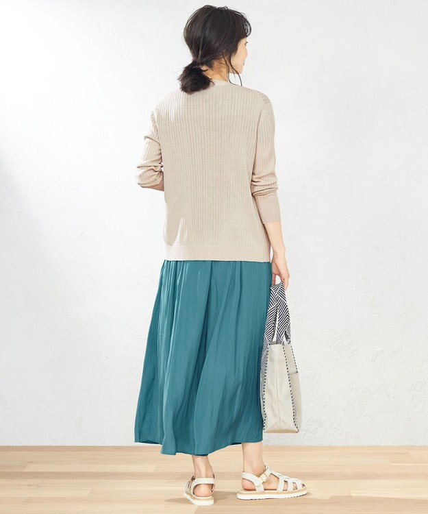 ANY 【UVケア】ミドルレングス カーディガン サンドベージュ