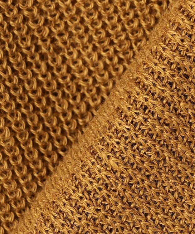 23区 【洗える】ピュアリネン パフスリーブ ニット イエロー系