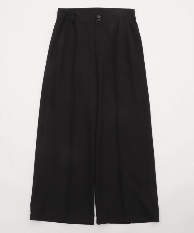 WEGO ローライズバギーフレアスラックス ブラック