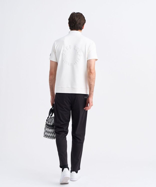 23区GOLF 【MEN】ライトダンボールストレッチモックネック ホワイト系