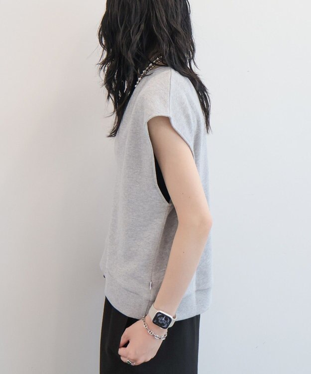 AMERICAN HOLIC 【RUSSELL】裏毛Vネックベスト Dark Gray Mixture