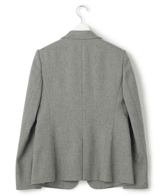 23区 L 【洗える】ウールライクカルゼ テーラード ジャケット グレー系