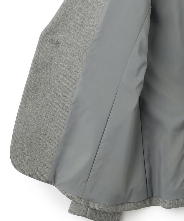 23区 L 【洗える】ウールライクカルゼ テーラード ジャケット グレー系