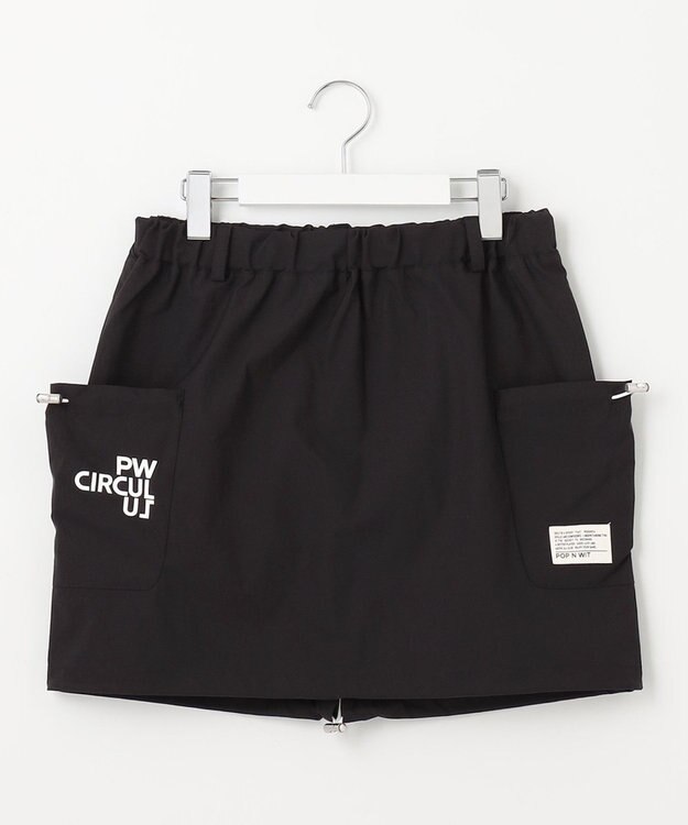 PW CIRCULUS 【WOMEN】ギャザリング スカート ゴルフウェア レディース ブラック系