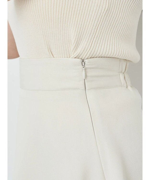 earth music&ecology プリーツドッキングスカート Ivory