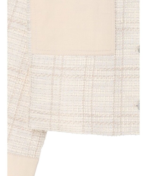 earth music&ecology ツイードジャケット（ｃｈｅｃｋ） Ivory