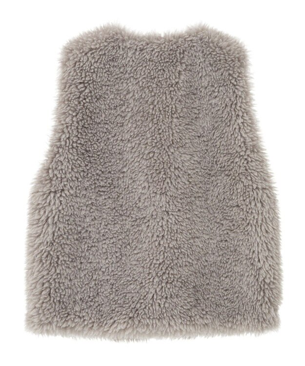 Green Parks ・ＥＬＥＮＣＡＲＥ　ＤＵＥ　シープファーロングベスト Gray Beige