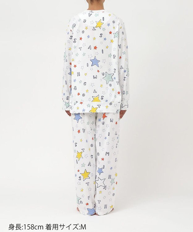 tsumori chisato SLEEP ツモリチサト パジャマ 長袖 長ズボン 綿100%(本体) 天竺素材 レディース UDX558 /ワコール アイボリー