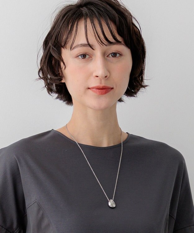 23区 【先行予約】メタルトップ ドロップ ネックレス シルバー系