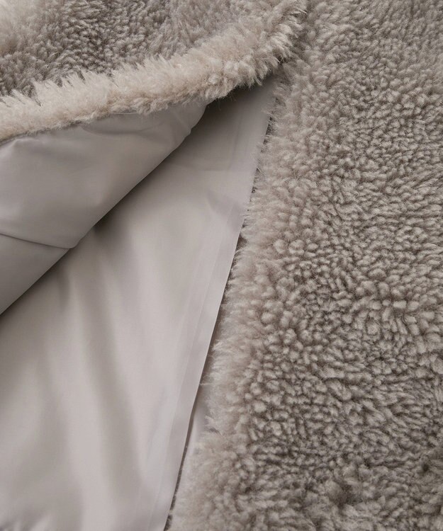 Green Parks ・ＥＬＥＮＣＡＲＥ　ＤＵＥ　シープファーロングベスト Gray Beige