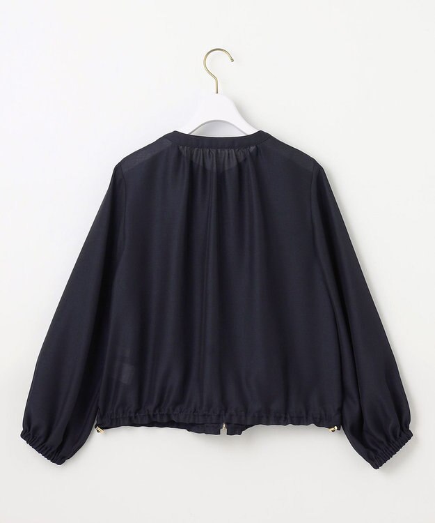 ANY SIS 【接触冷感】シアー ブルゾン ネイビー