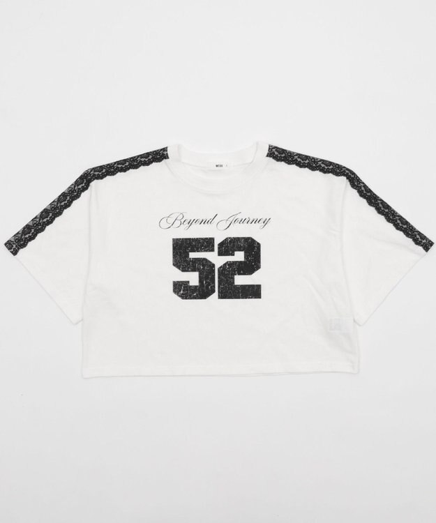 WEGO レースショルダーショートT ホワイト