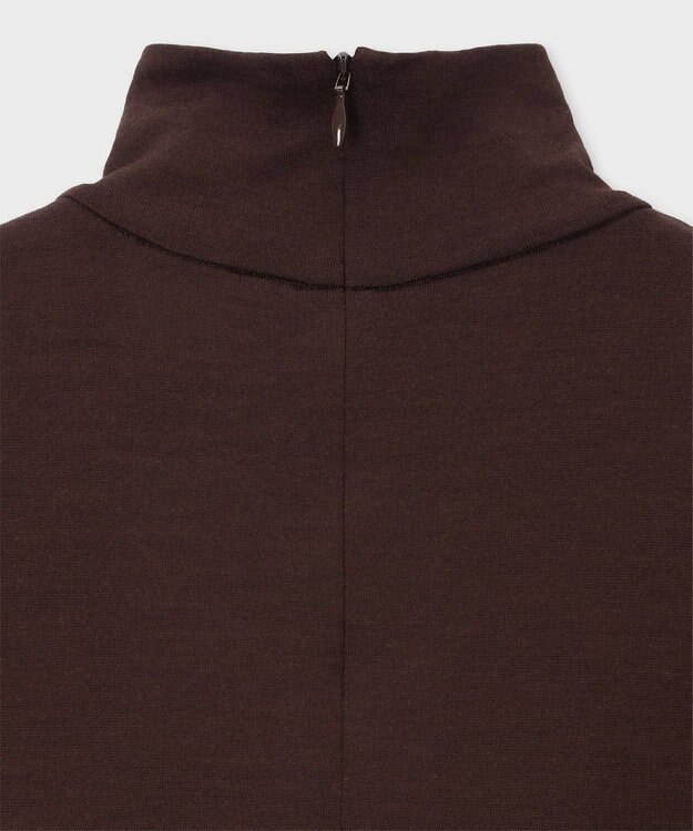 Paul Smith コントラストカラー ハイネック カットソー チョコレートブラウン