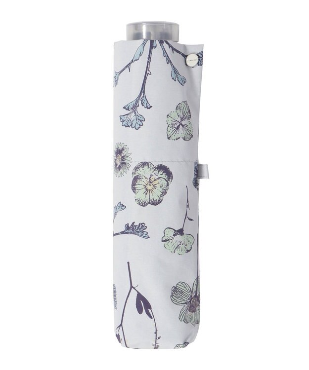 MOONBAT 【晴雨兼用/ 一級遮光/UV99％】フワクール (Fuwacool) 折りたたみ日傘 フワクールホワイト  ボタニカル 軽量 ライトグリーン