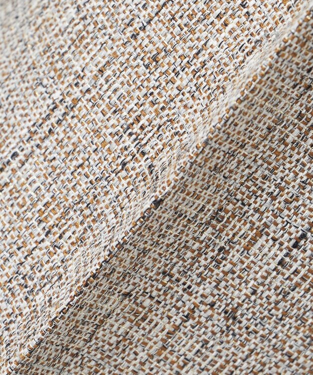 23区 S 【エステータ】リネンミックスツイード ワイドシルエットパンツ キャメル系