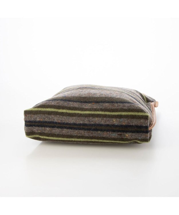 UNBILLION ペルケ perche / モバイルショルダー付きリサイクルウールトート カーキ