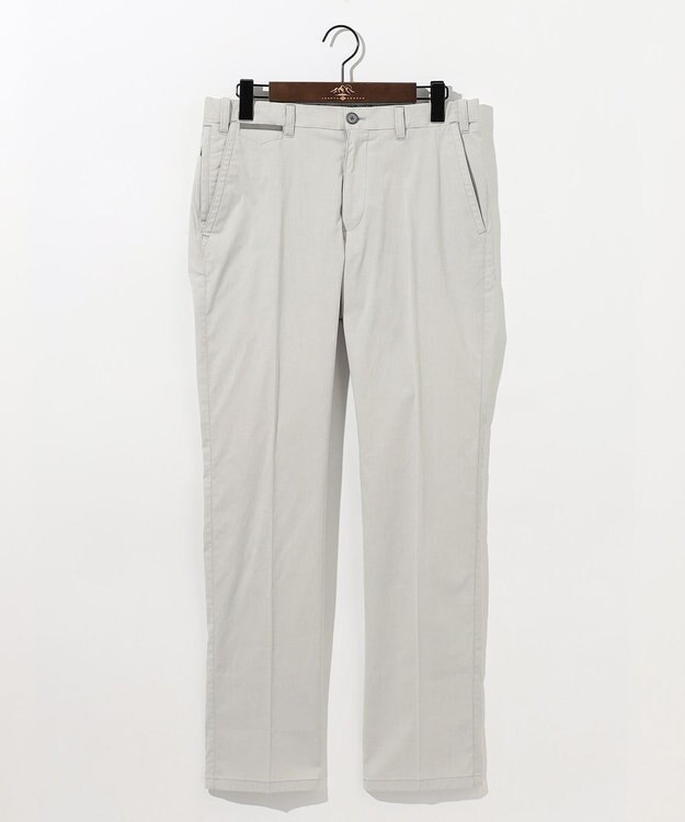 JOSEPH ABBOUD 【ウエストも伸びる!/ストレッチ/軽量/Eco撥水】マイクロピケストレッチ パンツ ライトグレー系