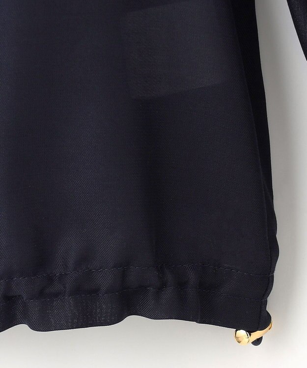 ANY SIS 【接触冷感】シアー ブルゾン ネイビー