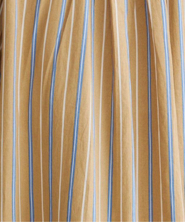 WEGO 【ANGIE VINTAGE】ボリュームスリーブ バンドカラー シャツワンピース 柄4