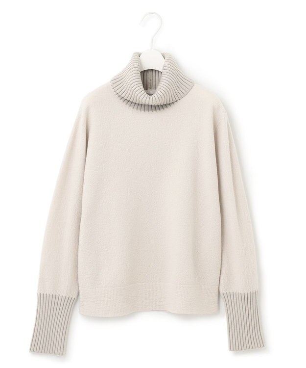 ICB L ミルドウール オフタートルプルオーバー トープ系