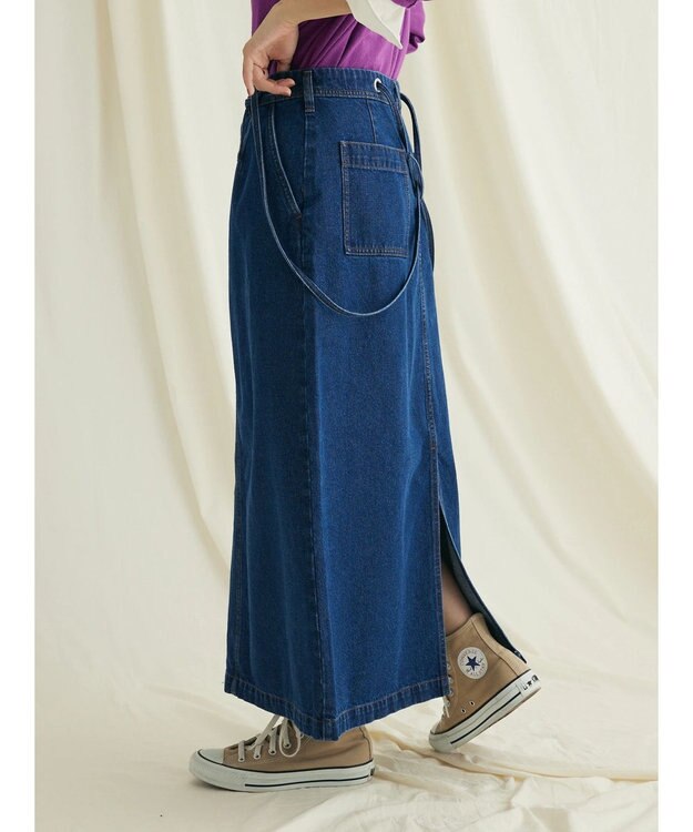 CRAFT STANDARD BOUTIQUE ２ＷＡＹサロペットスカート Medium Indigo