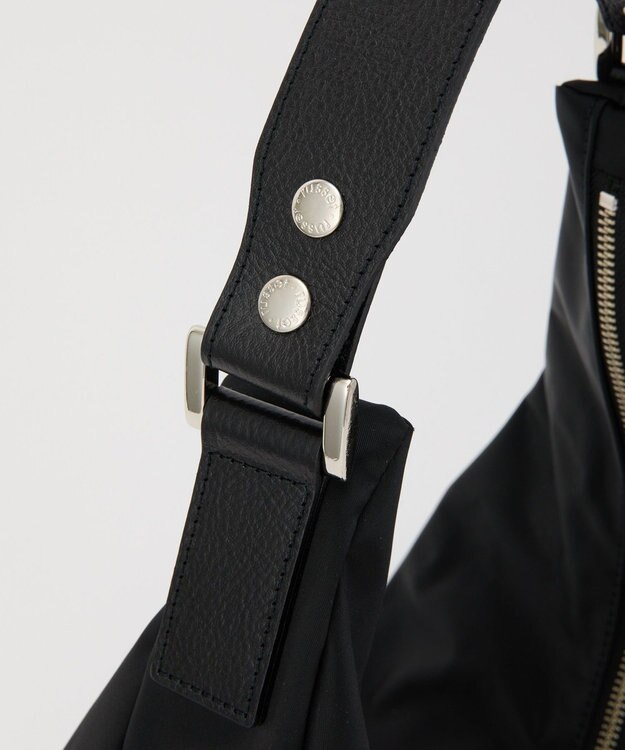 russet ステンシル風プリント ナイロン2WAYショルダーバッグ(SF-271) Black