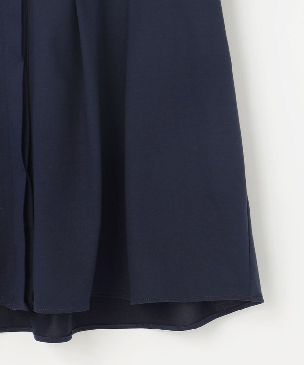 組曲 プレーティング天竺5分袖 カットソー ネイビー系