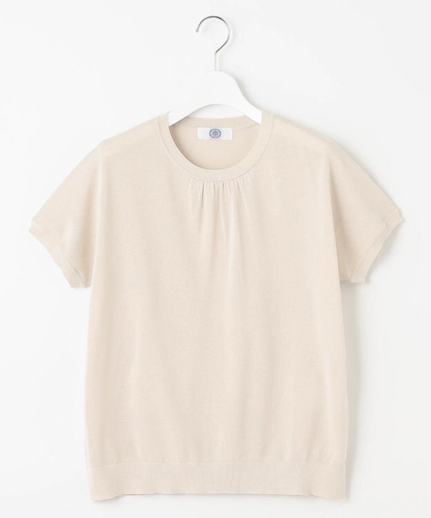 J.PRESS LADIES L 【洗える・抗菌防臭】コットンアセテート ドルマン ニット アイボリー系